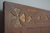 Irish Carved Wooden Panel Mirror