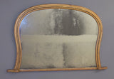 Mid 19th Century English Gilt Hipped Overmantel Mirror