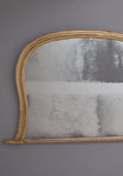 Mid 19th Century English Gilt Hipped Overmantel Mirror