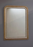 Late 19th Century French Gilt & Gesso Mirror with Engraved Cross Decoration