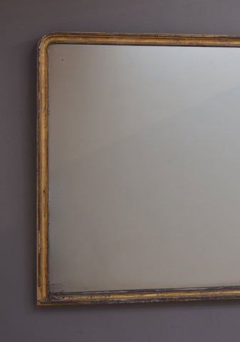 Mid 19th Century English Gilt Overmantel Mirror