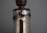 Vintage Distressed Silvered Demijohn Lamp