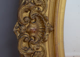 French Gilt Oval Mirror
