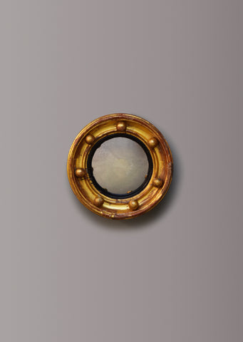 Gilt Convex Mirror