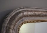 French Silver Gilt Mirror