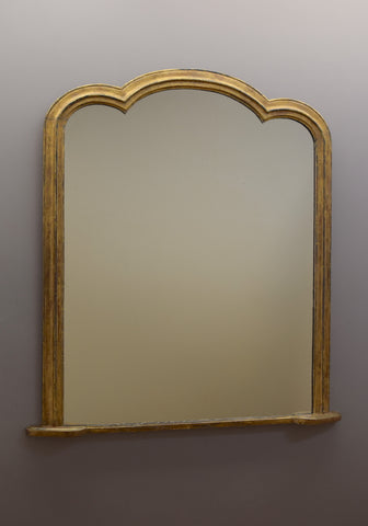 Late 19th Century English Giltwood Overmantel Mirror