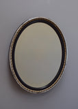 Silver Gilt & Ebonised Oval Mirror