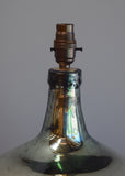 Tapered Silvered Demijohn Lamp