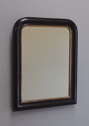 Late 19th Century French Ebonised & Gilt Mirror 