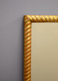 French Giltwood Rope Mirror