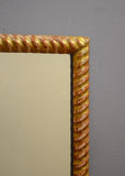 French Giltwood Rope Mirror