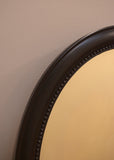 English Ebonised Oval Mirror