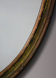 Verdigris Oval Mirror