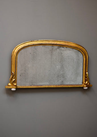 English Gilt Overmantel mirror