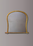 English Gilt Rope Overmantel Mirror