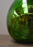 Emerald Green Silvered Demijohn Lamp