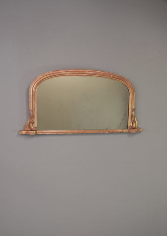 Late 19th Century Original Gold Gilt English Overmantel Mirror