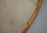 Oriel Round Mirror with Gold Gilt Frame