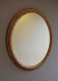 Large Oval Mirror with Original Bevelled Glass - SOLD