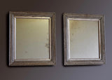 Pair of Carved Wood Silver Gilt Mirrors - SOLD