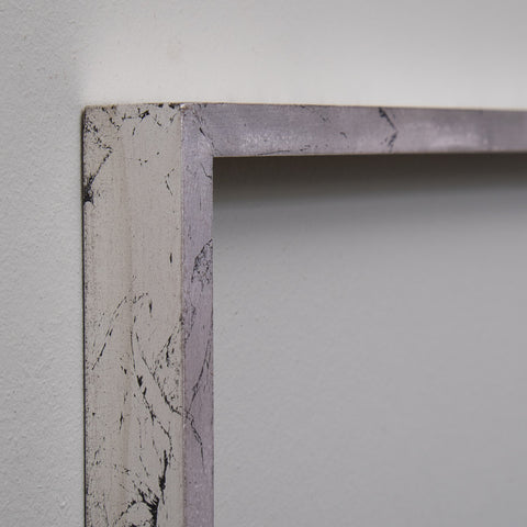 Silver Gilt Narrow Flat Frame Moulding | Rough Old Glass