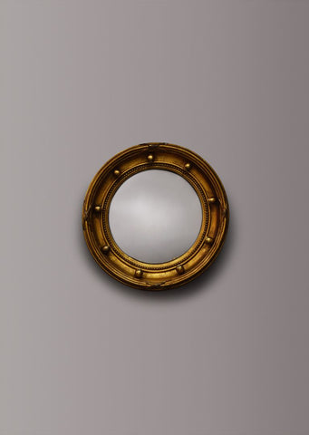 Gilt Convex Mirror