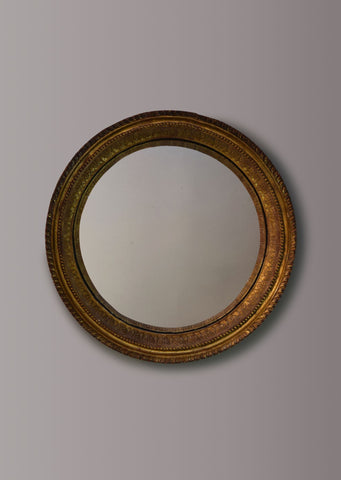 Gilt Convex Mirror