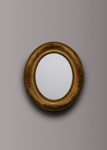 Oval Gilt Mirror