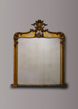 Early 19th Century Carved Gilt Wood English Overmantel Mirror